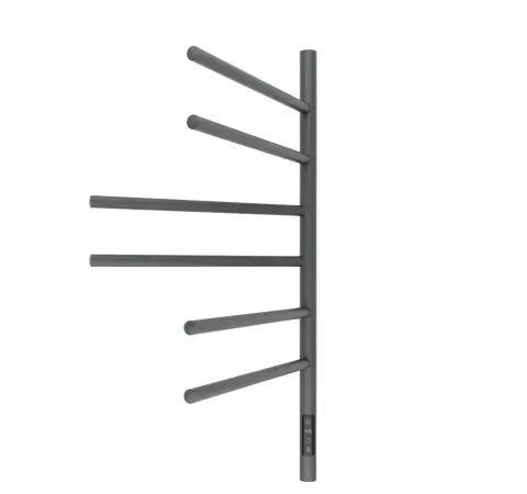 Полотенцесушитель с эл. нагревательным элементом, тип Е2. модель Ti#1 L.43х80.F6 (timer), графит - фото 2